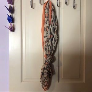 Pink Cheetah Print Scarf